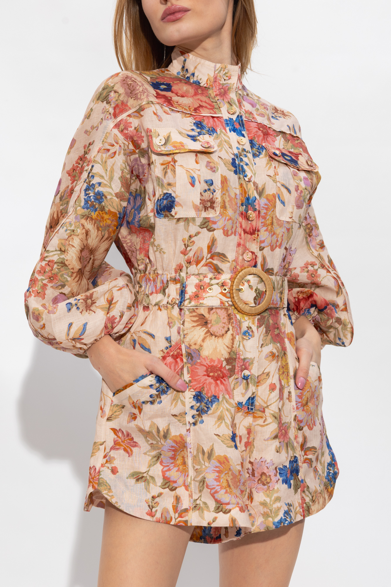 Multicolour Linen jumpsuit Zimmermann - SchaferandweinerShops SB
